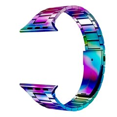 Stahlgliederarmband - Mehrfarbig - Passend f&uuml;r Apple Watch 38mm / 40mm / 41mm / 42mm