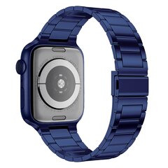 Stahlgliederarmband - Dunkelblau - Passend f&uuml;r Apple Watch 44mm / 45mm / 46mm / 49mm
