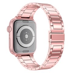 Stahlgliederarmband - Ros&eacute;gold - Geeignet f&uuml;r Apple Watch 44mm / 45mm / 46mm / 49mm