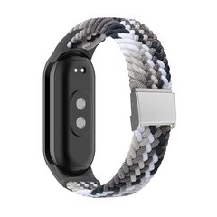 Geflochtenes Nylonband - Grau mit Wei&szlig; - Xiaomi Smart Band 8 &amp; 9