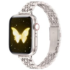 Edelstahl Slim Fit Armband - Starlight - Geeignet f&uuml;r Apple Watch 44mm / 45mm / 46mm / 49mm