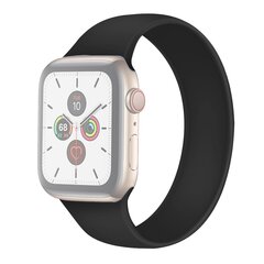 Solo Loop Link series Armband - Gr&ouml;&szlig;e: S - Schwarz - Geeignet f&uuml;r Apple Watch 44mm / 45mm / 46mm / 49mm