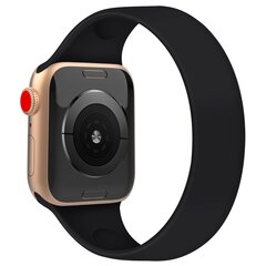 Solo Loop Link series Armband - Gr&ouml;&szlig;e: S - Schwarz - Geeignet f&uuml;r Apple Watch 44mm / 45mm / 46mm / 49mm