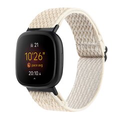 Fitbit Versa 3/4 &amp; Sense 1/2 Nylon Laufband - Beige