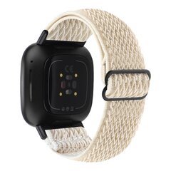 Fitbit Versa 3/4 &amp; Sense 1/2 Nylon Laufband - Beige