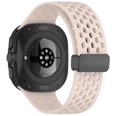 D-Buckle Silikon-Sportband - Sand Pink - Samsung Galaxy Watch Ultra 47mm