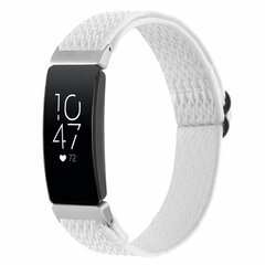FitBit Inspire 2 &amp; Ace 3 Elastisches Solo-Schleifen-Nylonband - Wei&szlig;