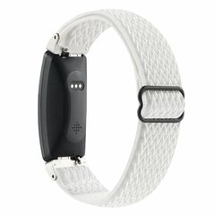 FitBit Inspire 2 &amp; Ace 3 Elastisches Solo-Schleifen-Nylonband - Wei&szlig;