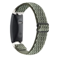 FitBit Inspire 2 &amp; Ace 3 Elastisches Solo-Schleifen-Nylonband - Dunkelgr&uuml;n