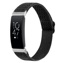 FitBit Inspire 2 &amp; Ace 3 Elastisches Solo-Schleifen-Nylonband - Schwarz