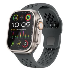 Ultimate Sport Edition Armband - Dunkelgrau - Geeignet f&uuml;r Apple Watch 44mm / 45mm / 46mm / 49mm