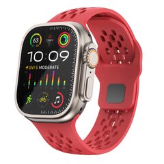 Ultimate Sport Edition Armband - Rot - Geeignet f&uuml;r Apple Watch 44mm / 45mm / 46mm / 49mm