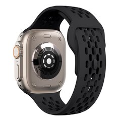 Ultimate Sport Edition Armband - Schwarz - Geeignet f&uuml;r Apple Watch 44mm / 45mm / 46mm / 49mm