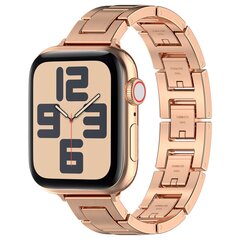 Schlankes Edelstahlband mit Schnellverschluss (small) - Ros&eacute;gold - Geeignet f&uuml;r Apple Watch 38mm / 40mm / 41mm / 42mm