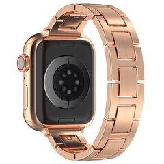 Schlankes Edelstahlband mit Schnellverschluss (small) - Ros&eacute;gold - Geeignet f&uuml;r Apple Watch 38mm / 40mm / 41mm / 42mm