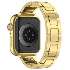 Schlankes Edelstahlband mit Schnellverschluss (small) - Gold - Geeignet f&uuml;r Apple Watch 38mm / 40mm / 41mm / 42mm