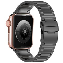 Titan H-Typ Gliederarmband - Schwarz - Geeignet f&uuml;r Apple Watch 38mm / 40mm / 41mm / 42mm
