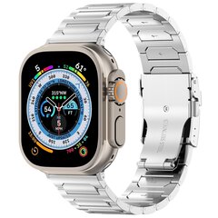 Titan H-Typ Gliederarmband - Silber - Geeignet f&uuml;r Apple Watch 44mm / 45mm / 46mm / 49mm