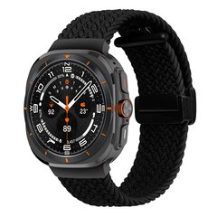 Geflochtenes Armband mit D-Schlie&szlig;e - Schwarz - Samsung Galaxy Watch Ultra 47mm