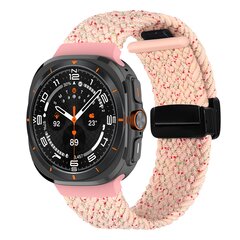 Geflochtenes Armband mit D-Schlie&szlig;e - Hellrosa - Samsung Galaxy Watch Ultra 47mm