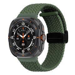 Geflochtenes Armband mit D-Schlie&szlig;e - Gr&uuml;n - Samsung Galaxy Watch Ultra 47mm