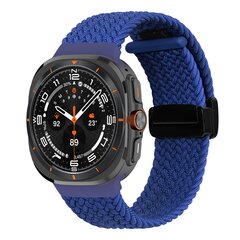 Geflochtenes Armband mit D-Schlie&szlig;e - Blau - Samsung Galaxy Watch Ultra 47mm