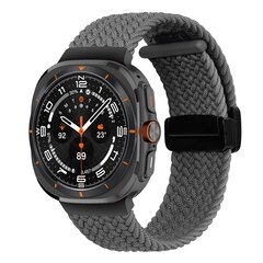 Geflochtenes Armband mit D-Schlie&szlig;e - Grau - Samsung Galaxy Watch Ultra 47mm