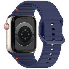 Wave Sportband - Dunkelblau - Geeignet f&uuml;r Apple Watch 44mm / 45mm / 46mm / 49mm