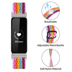 Fitbit Inspire 3 &ndash; Elastisches Solo Loop Nylonarmband - Multicolour
