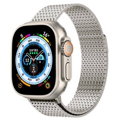 Edelstahl Loop Band - Farbe Titan - Extra stark - Geeignet f&uuml;r Apple Watch 44mm / 45mm / 46mm / 49mm