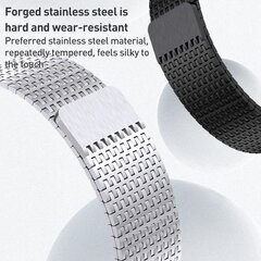 Edelstahl Loop Band - Farbe Titan - Extra stark - Geeignet f&uuml;r Apple Watch 38mm / 40mm / 41mm / 42mm