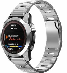 Titan-Gliederband - Silber - Garmin Epix Pro Gen 2 (51mm) / Quatix 7X / 6X &amp; Tactix 7 (pro)