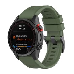Silikon-Sportband - Armee gr&uuml;n - Garmin Fenix 7X / 6X / 5X