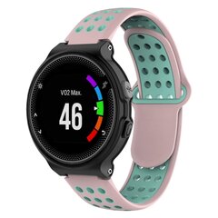 Silikon-Sportarmband - Pink + gr&uuml;n - Garmin Forerunner 220 / 230 / 235 / 620 / 630 / 735 (XT)