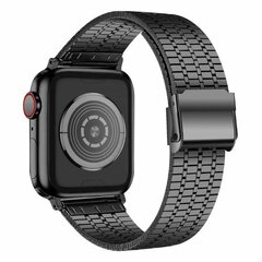 Metallband - Schwarz - Geeignet f&uuml;r Apple Watch 38mm / 40mm / 41mm / 42mm