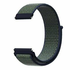 Sport Loop Nylonband - Blau mit gr&uuml;nem Band - Huawei Watch 4 (pro) / 3 (pro) / Ultimate