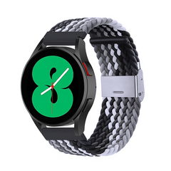 Geflochtenes Nylonband - Grau / Schwarz - Huawei Watch 4 (pro) / 3 (pro) / Ultimate