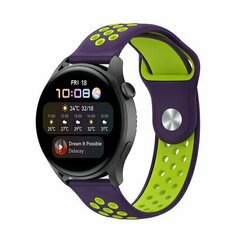 Sport Edition Silikonband - Lila + Gr&uuml;n - Huawei Watch 4 (pro) / 3 (pro) / Ultimate