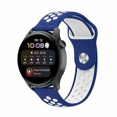 Sport Edition Silikonband - Blau + Wei&szlig; - Huawei Watch 4 (pro) / 3 (pro) / Ultimate
