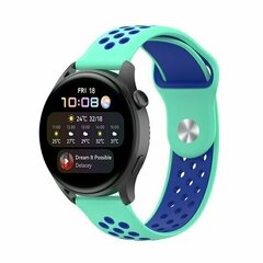 Sport Edition Silikonband - Mintgr&uuml;n + Blau - Huawei Watch 4 (pro) / 3 (pro) / Ultimate