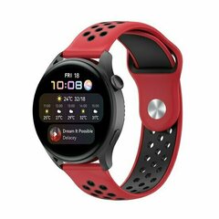 Sport Edition Silikonband - Rot + Schwarz - Huawei Watch 4 (pro) / 3 (pro) / Ultimate