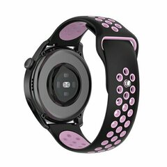 Sport Edition Silikonband - Schwarz + Rosa - Huawei Watch 4 (pro) / 3 (pro) / Ultimate
