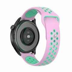 Sport Edition Silikonband - Rosa + gr&uuml;n - Huawei Watch 4 (pro) / 3 (pro) / Ultimate