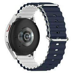 Ocean Style Silikonarmband - Dunkelblau / Wei&szlig; - Huawei Watch 4 (pro) / 3 (pro) / Ultimate