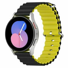 Ocean Style Silikonarmband - Schwarz / Gelb - Huawei Watch 4 (pro) / 3 (pro) / Ultimate