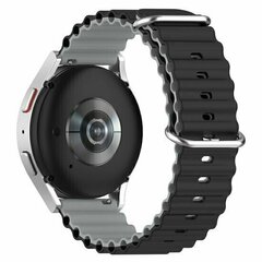 Ocean Style Silikonarmband - Schwarz/Grau - Huawei Watch 4 (pro) / 3 (pro) / Ultimate