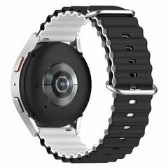 Ocean Style Silikonarmband - Schwarz / Wei&szlig; - Huawei Watch 4 (pro) / 3 (pro) / Ultimate