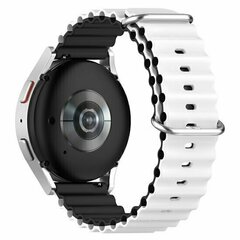 Ocean Style Silikonarmband - Wei&szlig;/Schwarz - Huawei Watch 4 (pro) / 3 (pro) / Ultimate