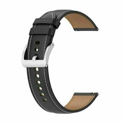 Luxuri&ouml;ses Lederarmband - Schwarz - Huawei Watch 4 (pro) / 3 (pro) / Ultimate