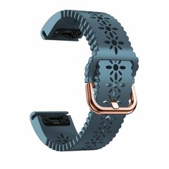 Blume Silikonband - Grau-Blau - Garmin Instinct E - 40mm